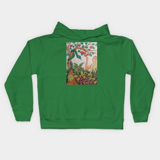 Eve in the Garden of Eden Kids Hoodie